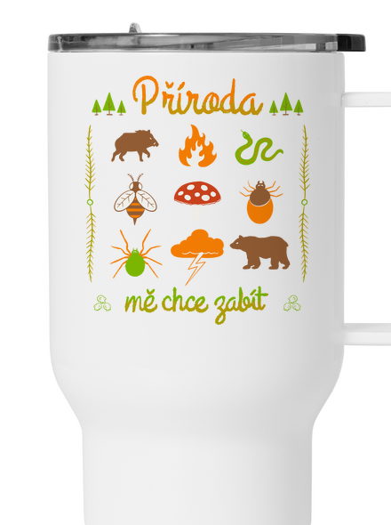 Příroda mě chce zabít termohrnek White