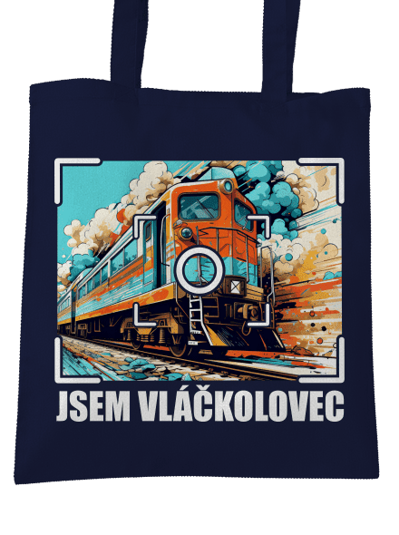 Jsem vláčkolovec taška French Navy