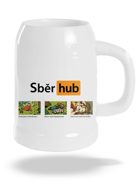Sběr hub půllitr White