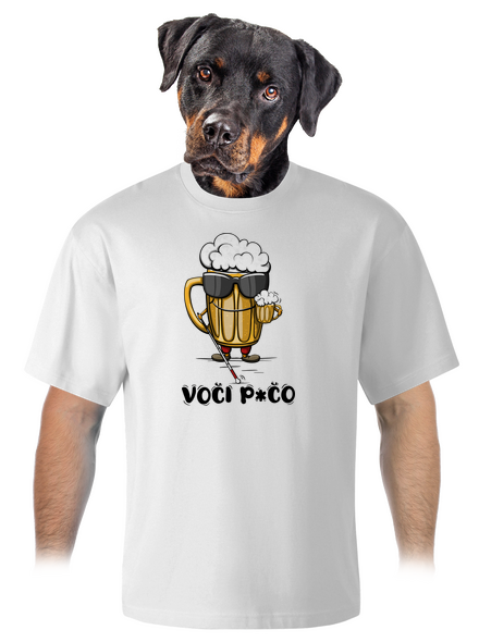 Voči p*čo unisex tričko oversized White