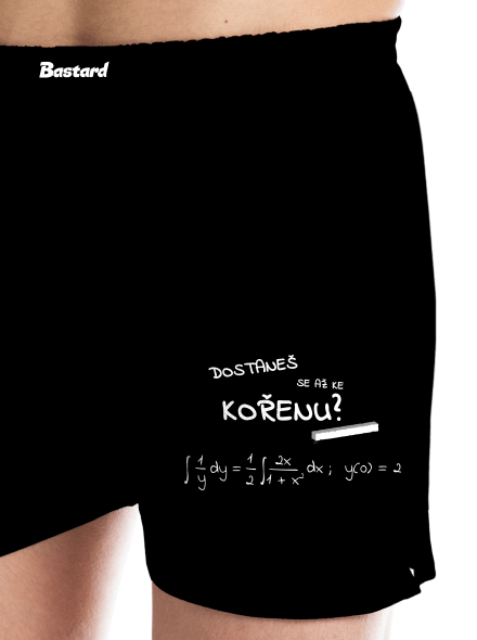 Rovnice a zkouška pánské trenky Black