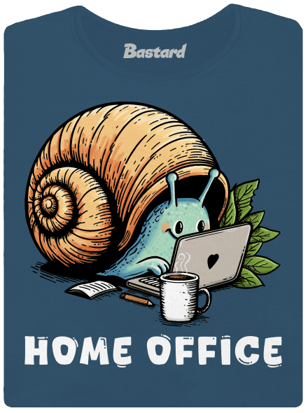 Šnekův home office dámské tričko premium Petrol Blue