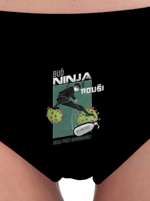 Ninja v rouši dámské kalhotky Black