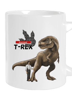 Komisař T-Rex velký hrnek White