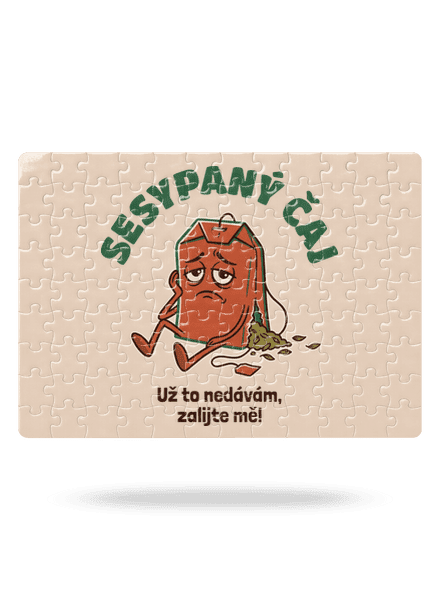 Sesypaný čaj puzzle White