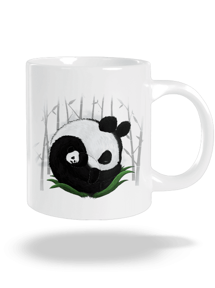 Dvě spící pandy velký hrnek White