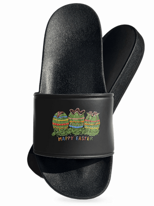 Happy Easter pantofle Black