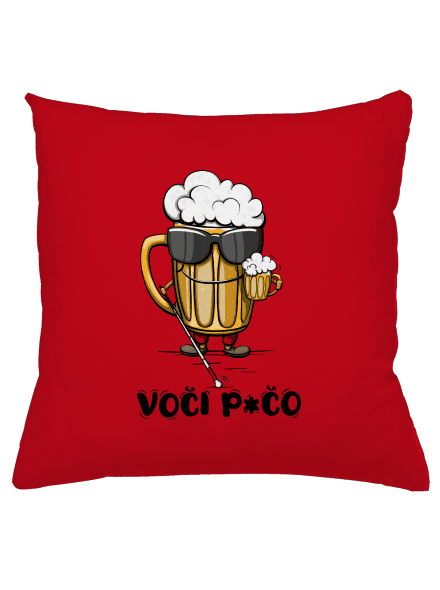 Voči p*čo polštář Red