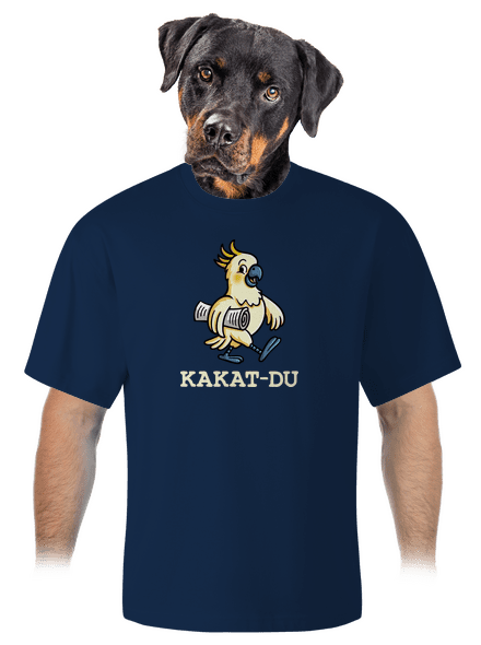 Kakat-du unisex tričko oversized Midnight Blue