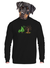 unisex mikina bez kapuce