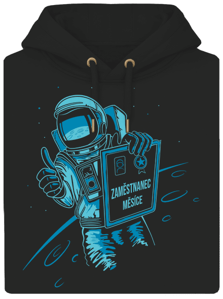 Zaměstnanec měsíce unisex mikina premium Dark Black