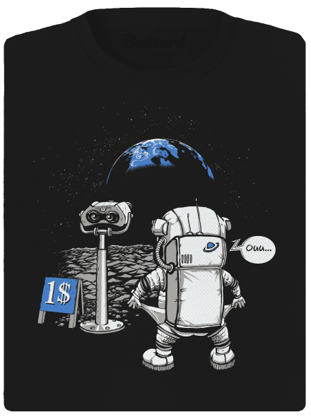 Kosmonaut dámské sportovní tričko Black