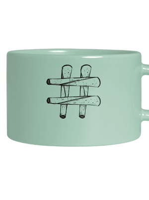 Hash tag hrnek makronka Mint Macaron