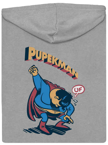 Pupekman pánská mikina na zip Light Melange