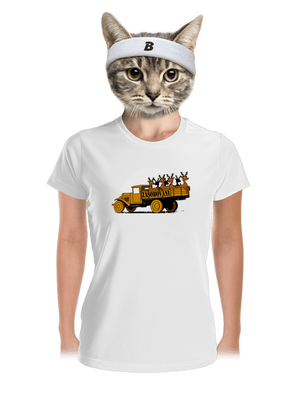 Zásobování dámské sportovní tričko White