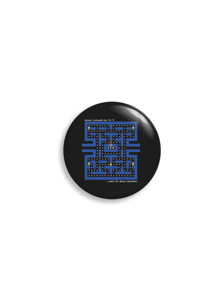 Pac-Man pivo placka uni