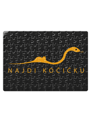 Najdi kočičku puzzle White