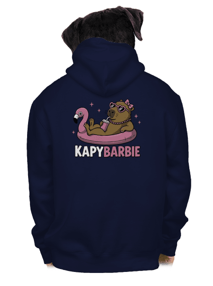 Kapybarbie pánská mikina na zip Navy