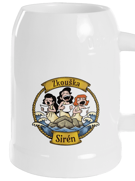 Zkouška sirén půllitr White
