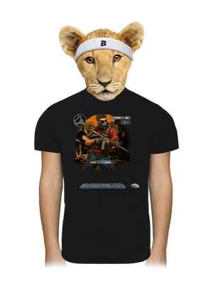 B17: Counter Strike dětské sportovní tričko Black