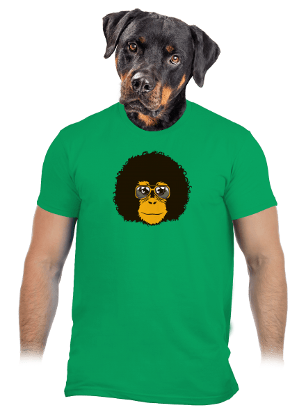 Retro opičák pánské tričko Kelly Green