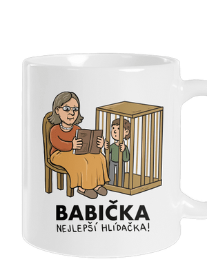 Babička hlídačka klasický hrnek White