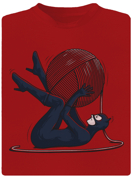 Catwoman pánské sportovní tričko Red Mal