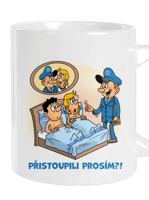 Přistoupili velký hrnek White