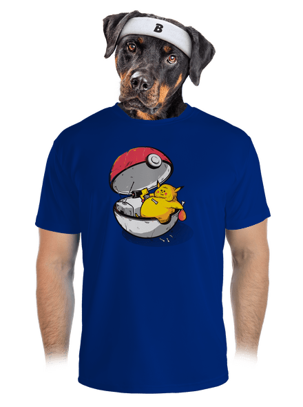 Konec pokémona pánské sportovní tričko Royal Blue Mal