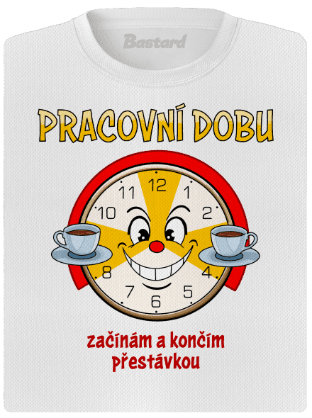 Pracovní doba dámské sportovní tričko White
