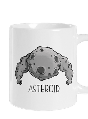 Asteroid klasický hrnek White