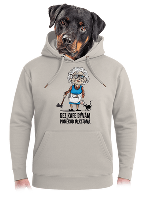 Neklidná bez kafe unisex mikina premium Pastel Macchiato