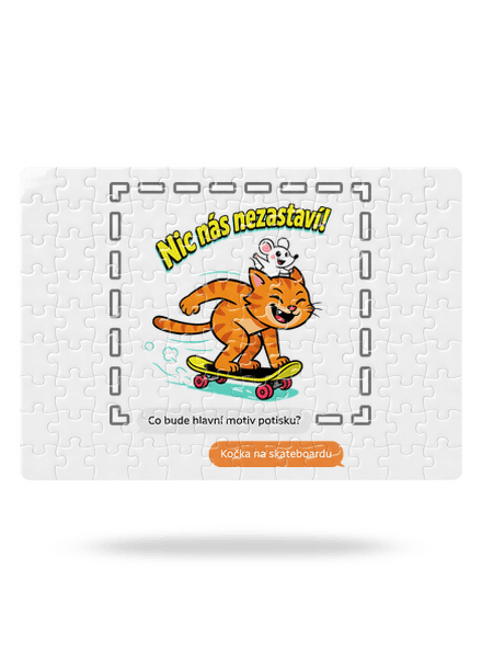 Vlastní AI obrázek puzzle White