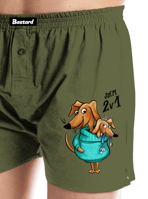 Jsem dva v jednom pánské trenky Khaki