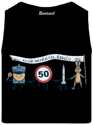 Nepřátelé řidičů pánské tílko Black