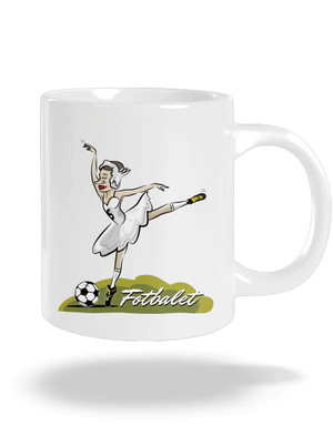 Fotbalet velký hrnek White