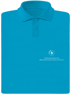 Alkoholizace pánská polokošile Blue Atol