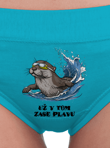 Už v tom zase plavu dámské kalhotky Turquoise