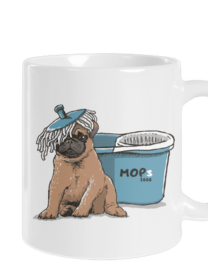 Mops klasický hrnek White