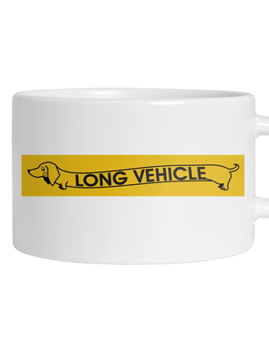Long vehicle hrnek makronka White
