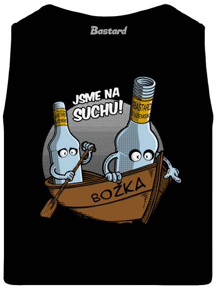 Na suchu pánské tílko Black