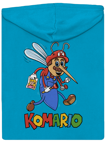 Komario dámská mikina na zip Blue Atol