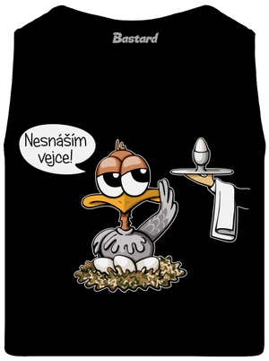 Nesnáším vejce pánské tílko Black