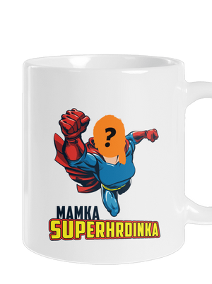 Mamka superhrdinka klasický hrnek White