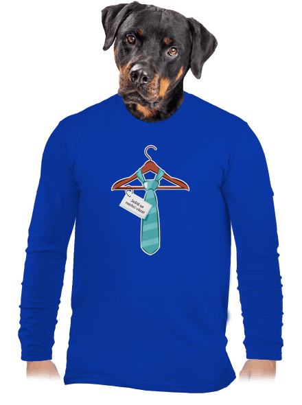 Nechci se vázat pánské dlouhý rukáv Royal Blue