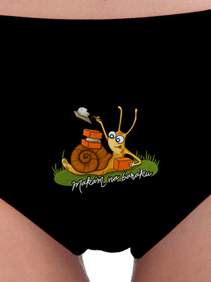 Makám na baráku dámské kalhotky Black