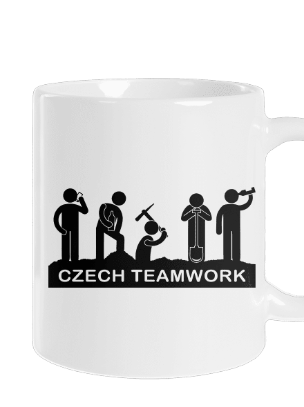 Czech Teamwork klasický hrnek White