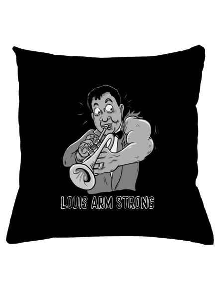Louis Armstrong polštář Black
