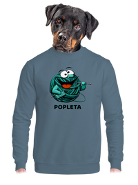 unisex mikina bez kapuce