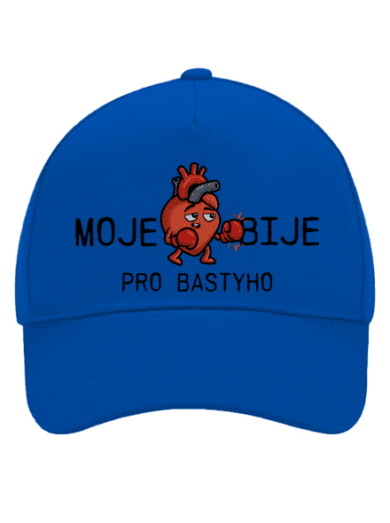 Moje srdce bije kšiltovka baseballka Bright Royal